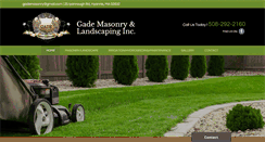 Desktop Screenshot of gademasonrylandscaping.com