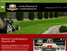 Tablet Screenshot of gademasonrylandscaping.com